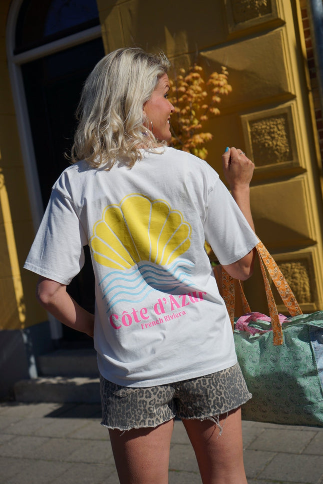 T - SHIRT COTE D'AZUR WIT - Hipishet