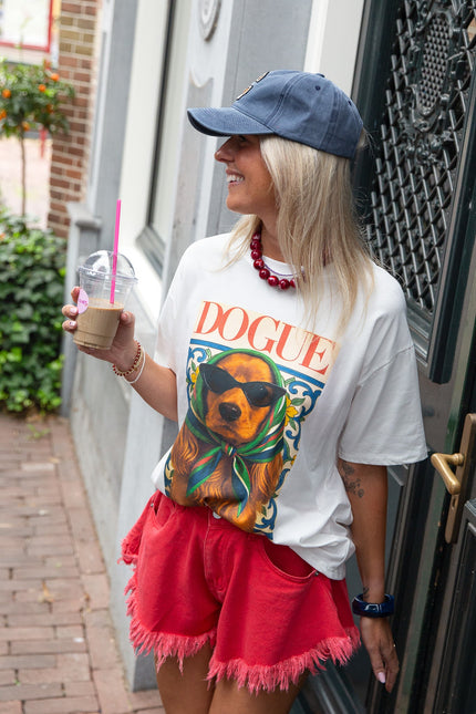 T-SHIRT DOGUE WIT - Hipishet