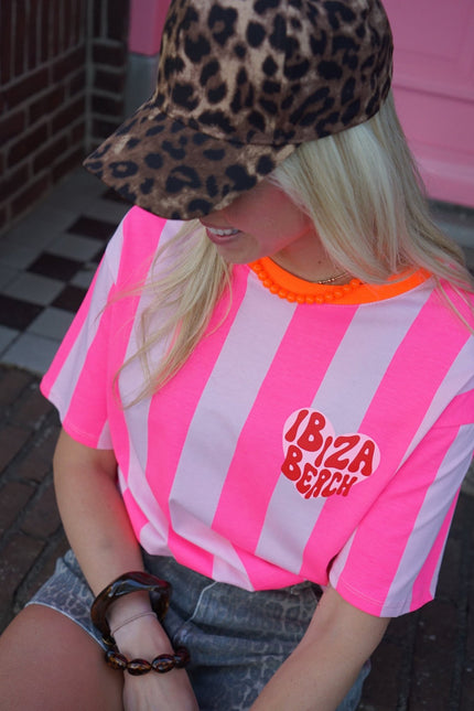 T - SHIRT IBIZA BEACH ROZE - Hipishet