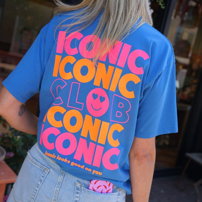 T - SHIRT ICONIC BLAUW - Hipishet