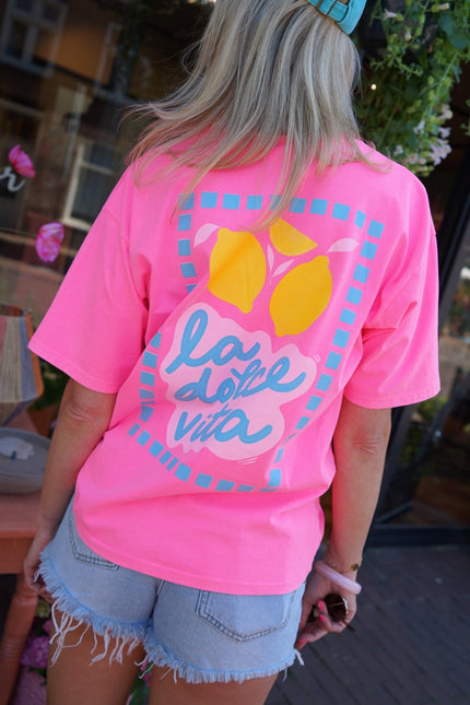 T - SHIRT LA DOLCE VITA ROZE - Hipishet
