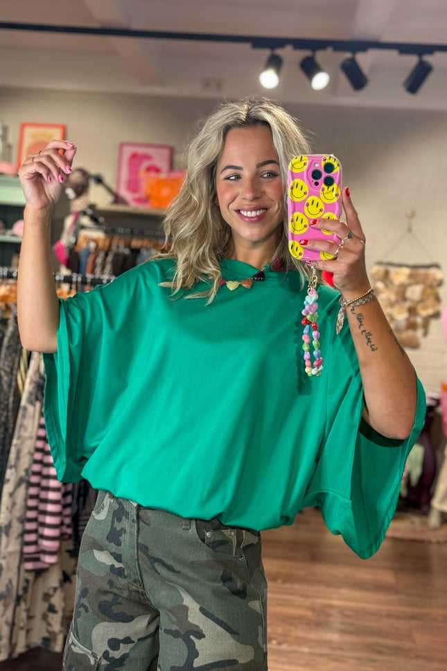 T-SHIRT LEA GROEN - Hip is het