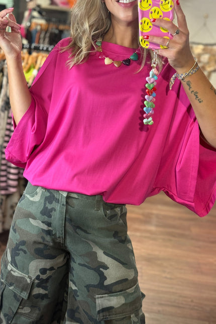T-SHIRT LEA ROZE - Hip is het