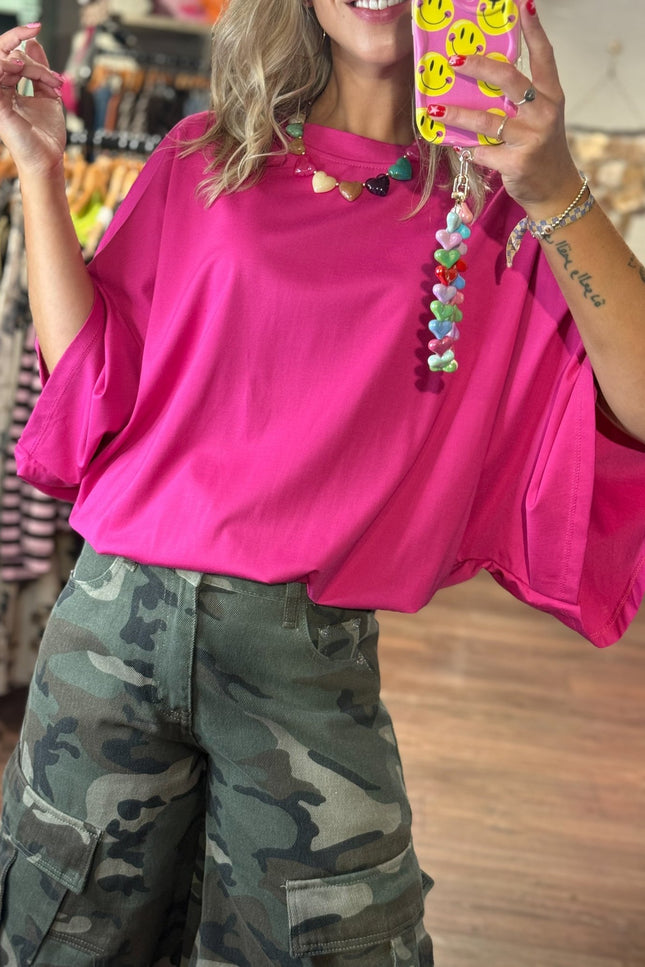 T-SHIRT LEA ROZE - Hip is het