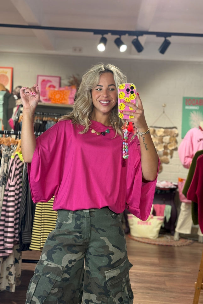 T-SHIRT LEA ROZE - Hip is het