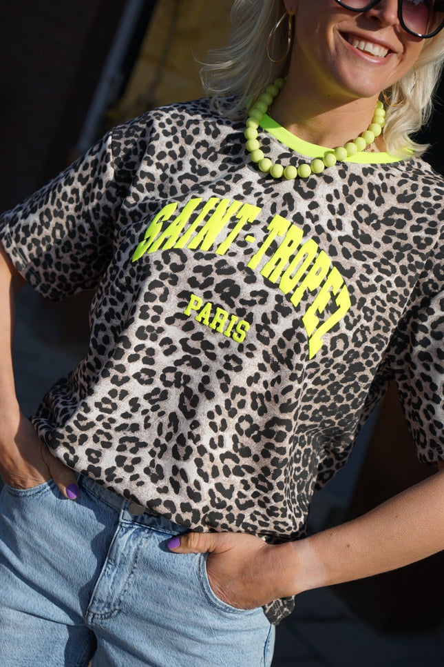 T - SHIRT LEOPARD SAINT TROPEZ - Hipishet