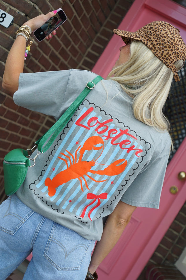 T - SHIRT LOBSTER GRIJS - Hipishet