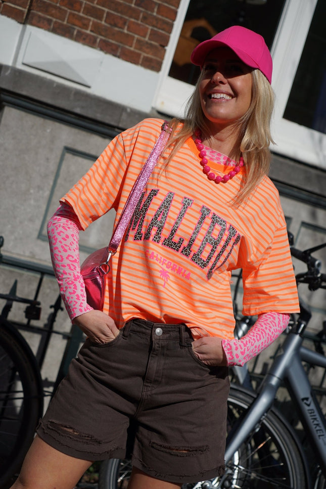 T - SHIRT MALIBU ORANJE - Hipishet