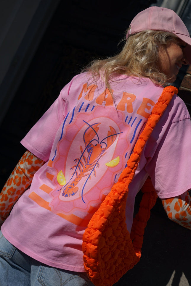T - SHIRT MARE ROZE - Hipishet