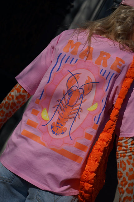 T - SHIRT MARE ROZE - Hipishet