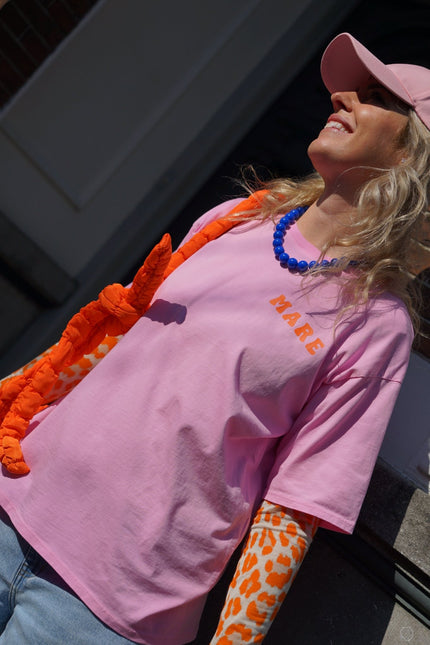 T - SHIRT MARE ROZE - Hipishet