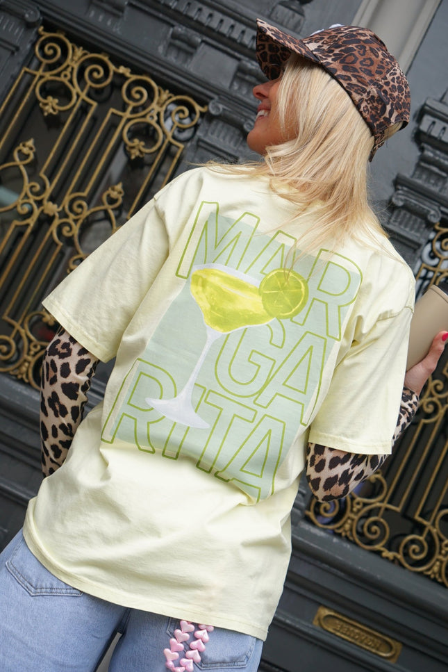 T - SHIRT MARGARITA GEEL - Hipishet