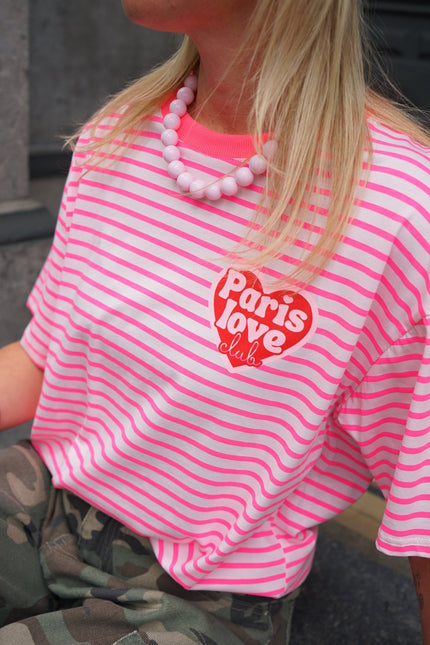 T - SHIRT PARIS LOVE ROZE - Hipishet