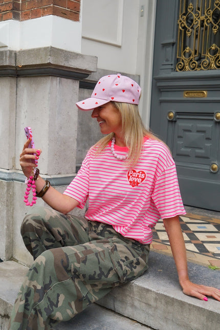 T - SHIRT PARIS LOVE ROZE - Hipishet