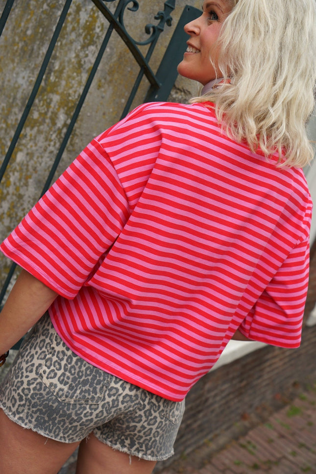 T - SHIRT ROMY ROOD ROZE - Hipishet
