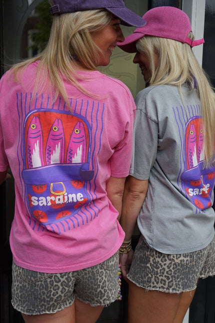 T - SHIRT SARDINE ROZE - Hipishet
