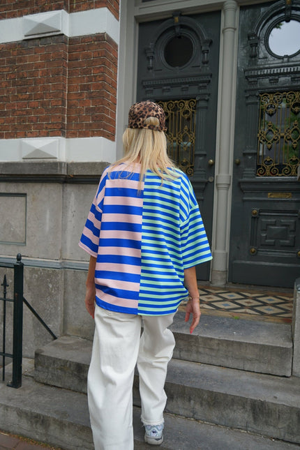 T - SHIRT SCOTTY BLAUW - Hipishet