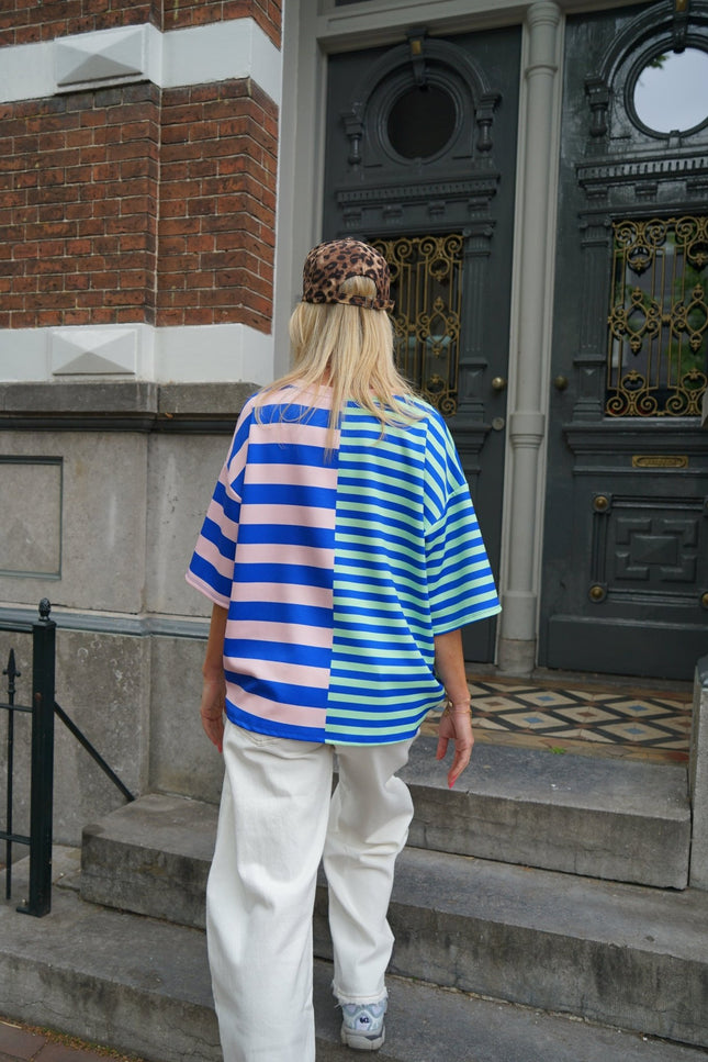 T - SHIRT SCOTTY BLAUW - Hipishet