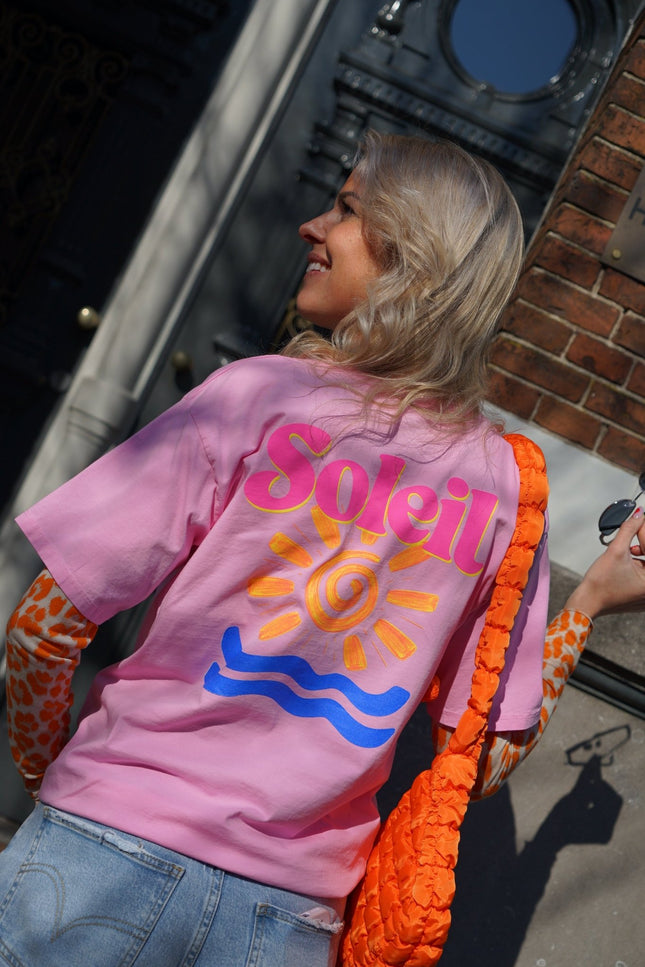 T - SHIRT SOLEIL ROZE - Hipishet