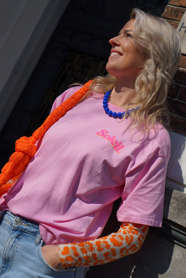 T - SHIRT SOLEIL ROZE - Hipishet