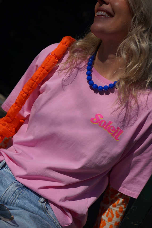 T - SHIRT SOLEIL ROZE - Hipishet