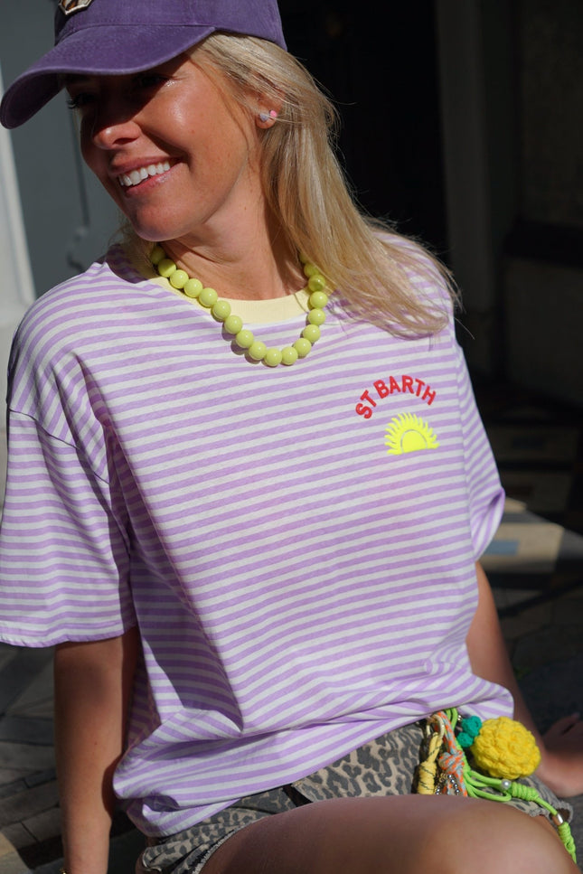 T - SHIRT ST BARTH LILA - Hipishet