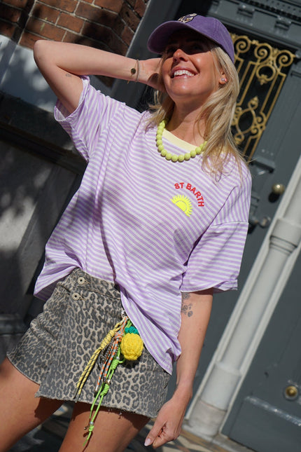 T - SHIRT ST BARTH LILA - Hipishet
