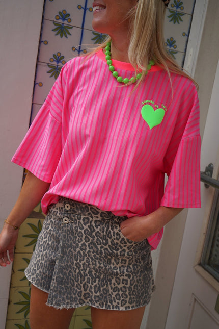 T - SHIRT SUMMER OF LOVE ROZE - Hipishet