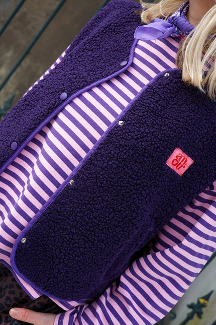 TEDDY GILET AMOUR PAARS - Hipishet