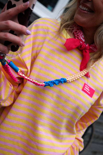TELEFOONKOORD FUCHSIA GEEL - Hipishet