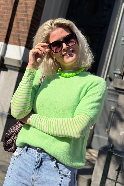TOP ALPACA GROEN - Hipishet