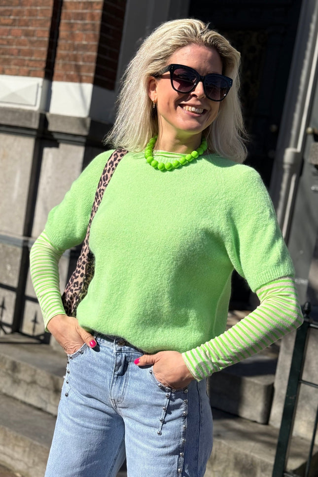 TOP ALPACA GROEN - Hipishet