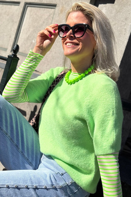 TOP ALPACA GROEN - Hipishet