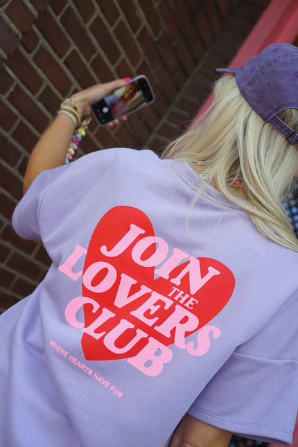 TOP JOIN THE LOVERS CLUB LILA - Hipishet