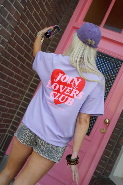 TOP JOIN THE LOVERS CLUB LILA - Hipishet