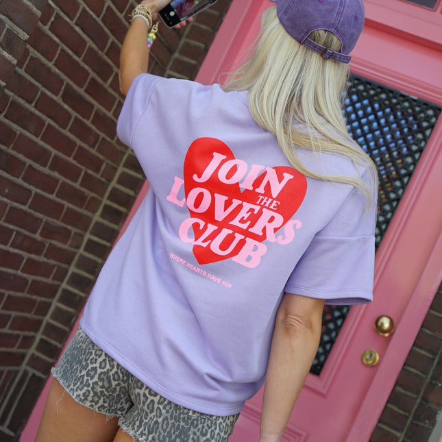 TOP JOIN THE LOVERS CLUB LILA - Hipishet