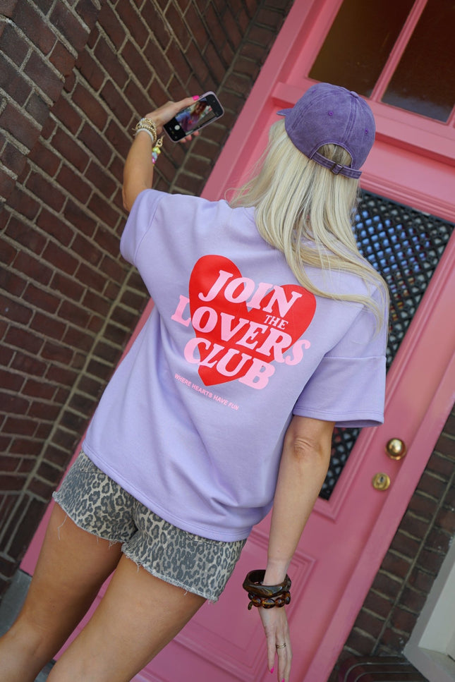 TOP JOIN THE LOVERS CLUB LILA - Hipishet