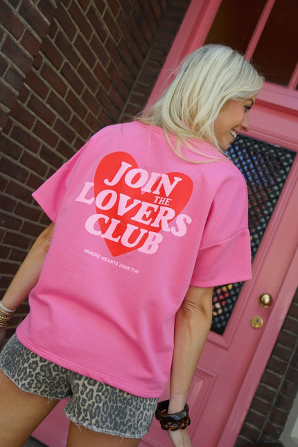 TOP JOIN THE LOVERS CLUB ROZE - Hipishet