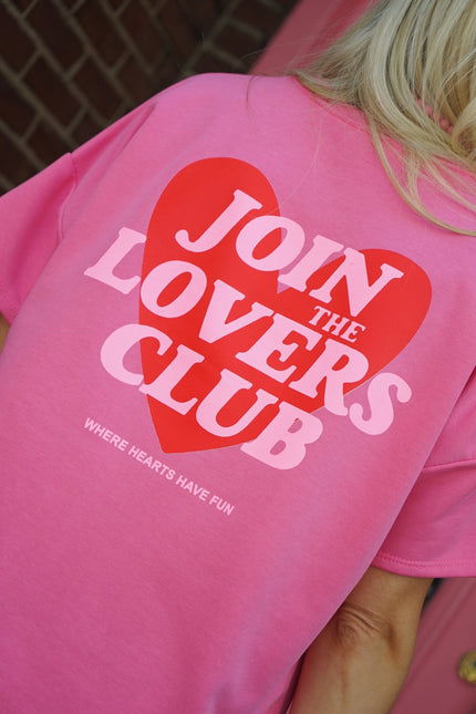 TOP JOIN THE LOVERS CLUB ROZE - Hipishet