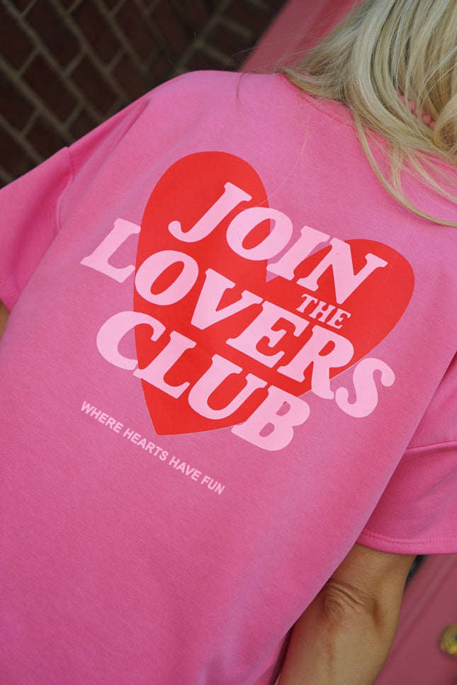 TOP JOIN THE LOVERS CLUB ROZE - Hipishet