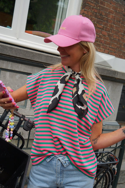 TOP LILY GROEN ROZE - Hipishet
