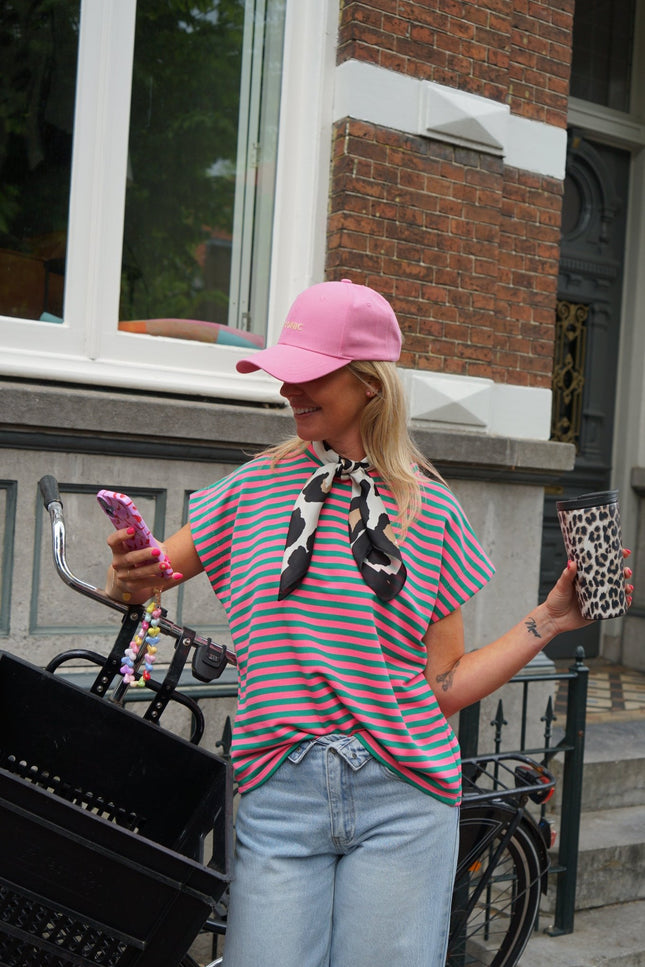 TOP LILY GROEN ROZE - Hipishet