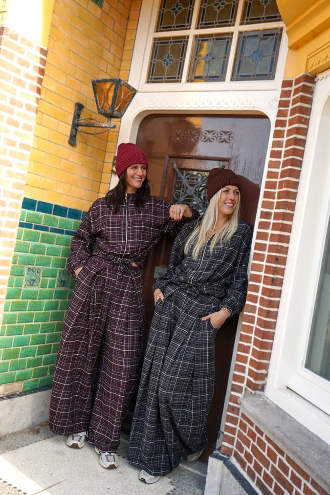 WIDE LEG BROEK AMIE GRIJS - Hip is het